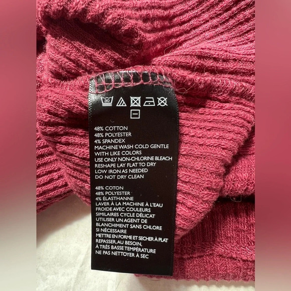 FP Beach "World Traveler" Pull Over Dolman Sleeve Cowl Neck Split Back Size L - Picture 7 of 7